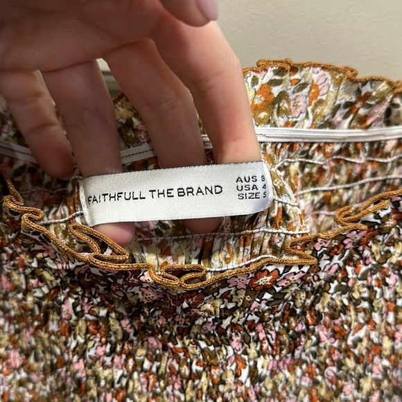 FAITHFULL THE BRAND Es Saada shirred crepe mini dress - Picture 5 of 11